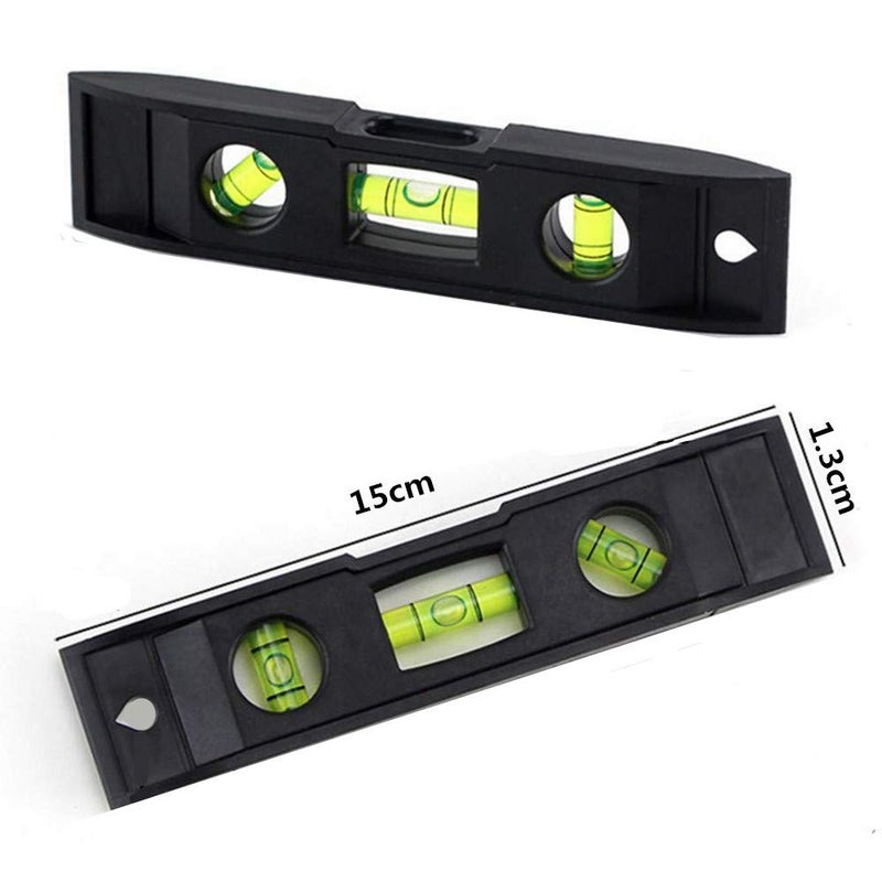 YOTOM 2pcs 6 inch Torpedo Level Magnetic Box Level with 180 90 45 Degree Bubble Level - Image 2
